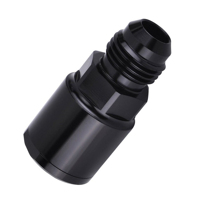 ESPEEDER SYKRSS Aluminum 6AN Male Flare to 5/16 SAE Quick Disconnect Female EFI Fitting Adapters Black - Image 2